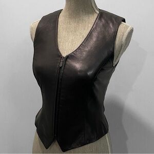 Danier Black Leather Vest